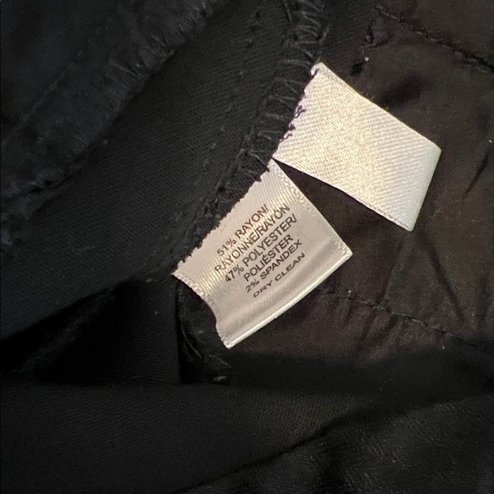 LOFT Women's Marisa Black Trousers size 6P - Picture 7 of 8